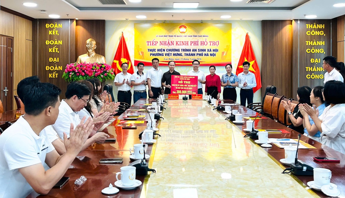 PHƯỜNG VIỆT HƯNG CHUNG TAY HỖ TRỢ TỈNH CAO BẰNG VỚI TỔNG NGUỒN LỰC 840 TRIỆU ĐỒNG- Ảnh 3.