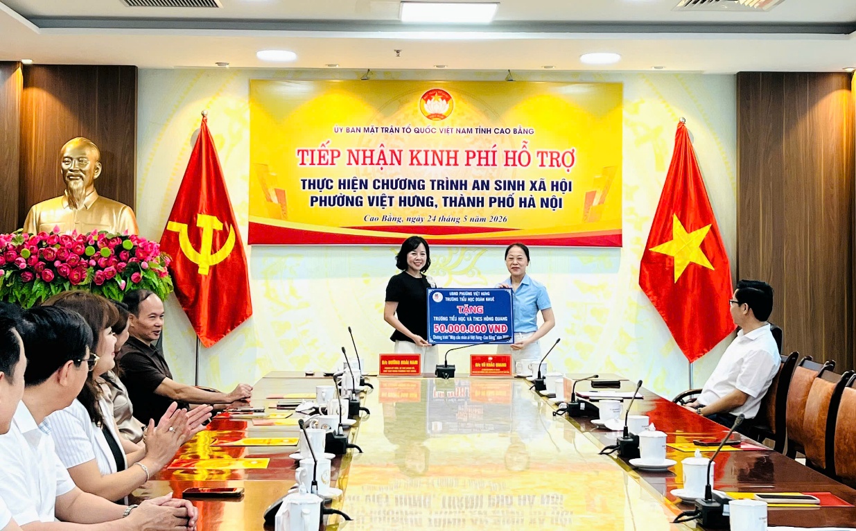 PHƯỜNG VIỆT HƯNG CHUNG TAY HỖ TRỢ TỈNH CAO BẰNG VỚI TỔNG NGUỒN LỰC 840 TRIỆU ĐỒNG- Ảnh 5.