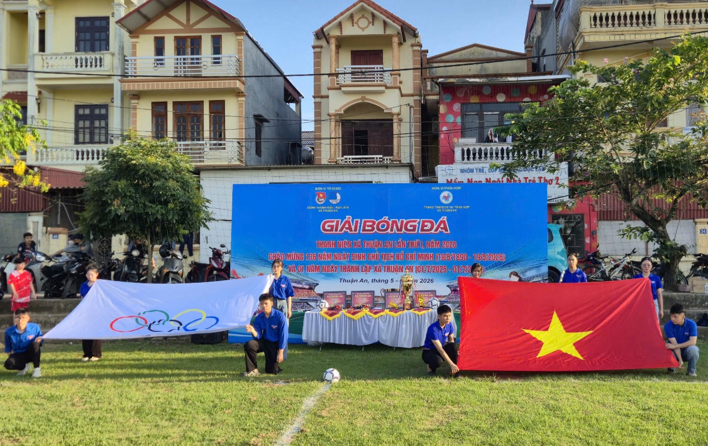 Khai mạc Giải bóng đá thanh niên xã Thuận An lần thứ I, năm 2026- Ảnh 1.