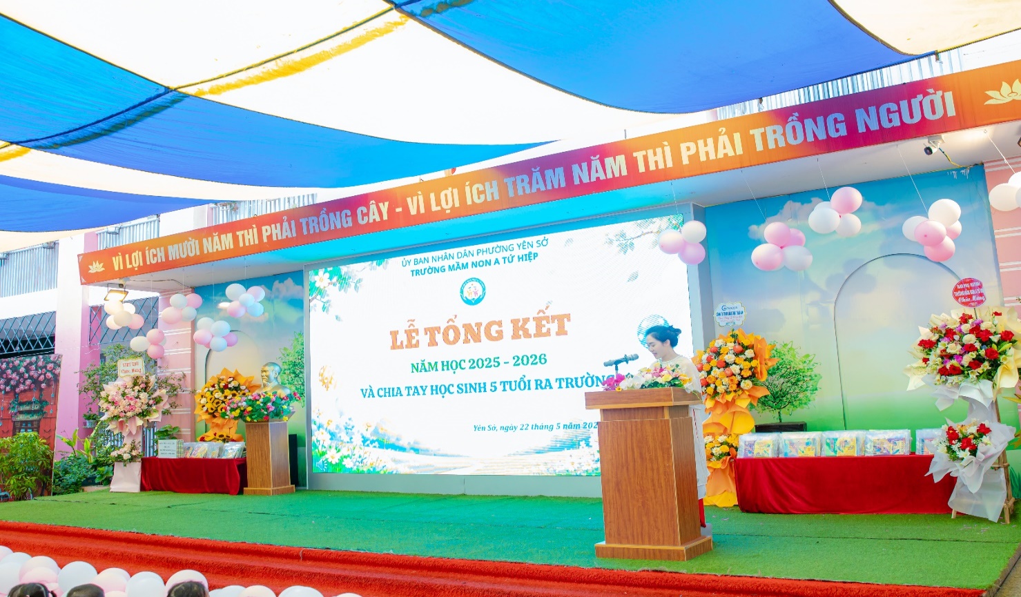 Trường mầm non A Tứ Hiệp tổ chức lễ tổng kết năm học 2025 – 2026 và chia tay học sinh 5 tuổi- Ảnh 3.