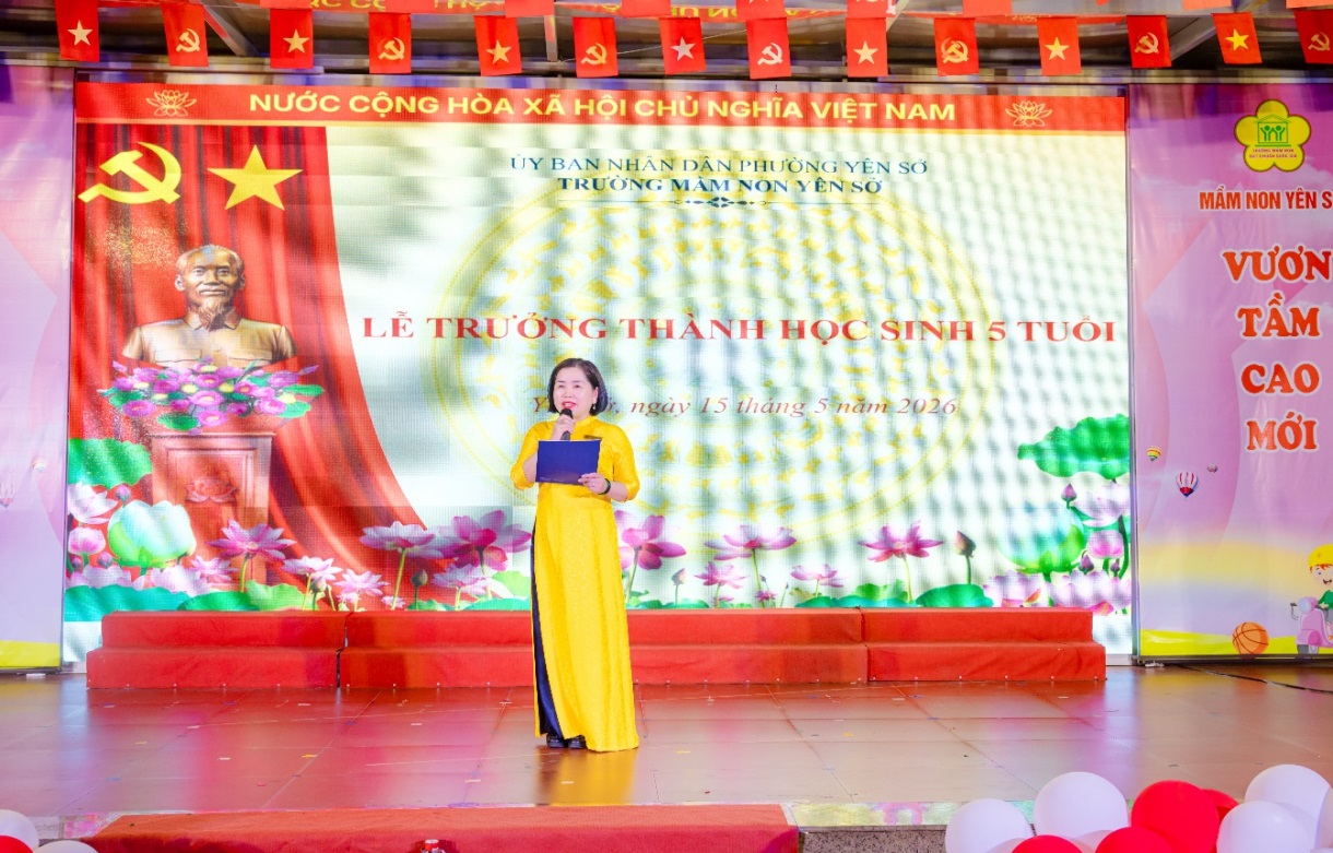 Sự kiện tháng 5 của trường Mầm non Yên Sở “Lễ trưởng thành và trao giấy chứng nhận tốt nghiệp cho các con học sinh niên khoá 2023-2026”.- Ảnh 4.