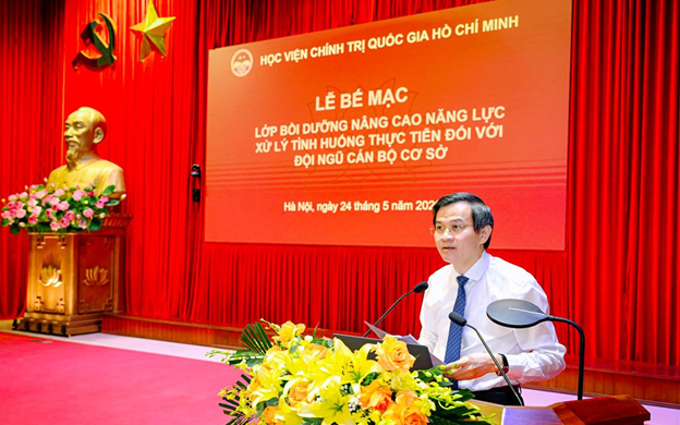 Tiếp sóng Lớp bồi dưỡng nâng cao năng lực, xử lý tình huống thực tiễn đối với đội ngũ cán bộ cơ sở