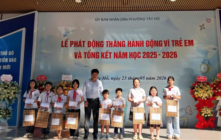 Phường Tây Hồ tổ chức Lễ phát động Tháng hành động vì trẻ em năm 2026- Ảnh 4.