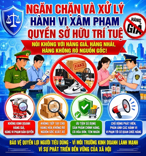 Tam Hưng đấu tranh, ngăn chặn, xử lý hành vi xâm phạm quyền sở hữu trí tuệ trên địa bàn- Ảnh 1.