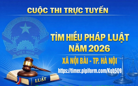 Thông báo công khai kết quả Cuộc thi tìm hiểu pháp luật trực tuyến năm 2026