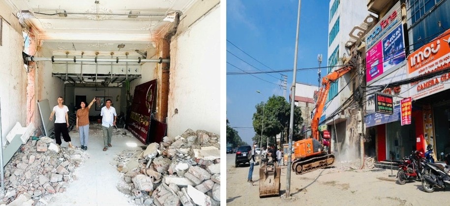 Những hộ dân tiên phong vì tuyến đường mới của Xuân Mai- Ảnh 1.