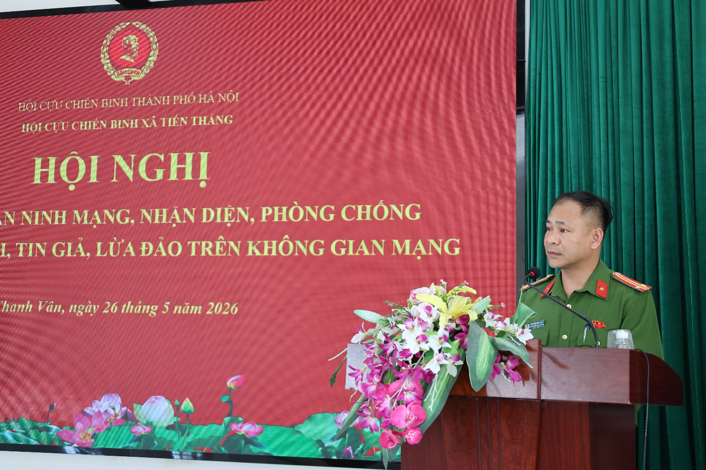Hội Cựu chiến binh xã Tiến Thắng tổ chức hội nghị tuyên truyền an ninh mạng và phòng chống tội phạm trên không gian mạng- Ảnh 4.