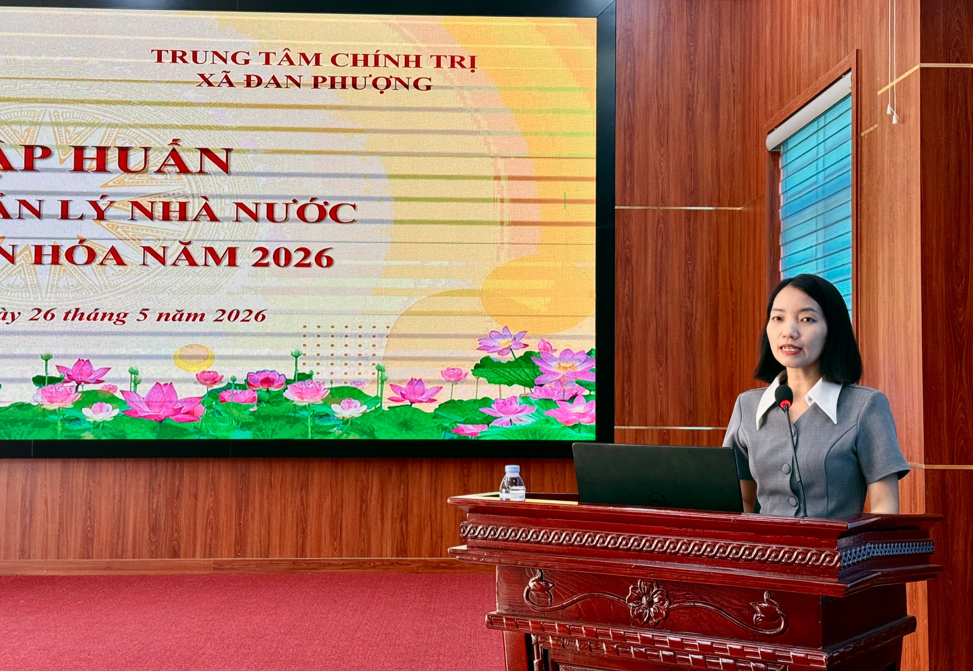 Lớp tập huấn công tác quản lý nhà nước về Di sản văn hóa trên địa bàn xã Đan Phượng năm 2026.- Ảnh 2.