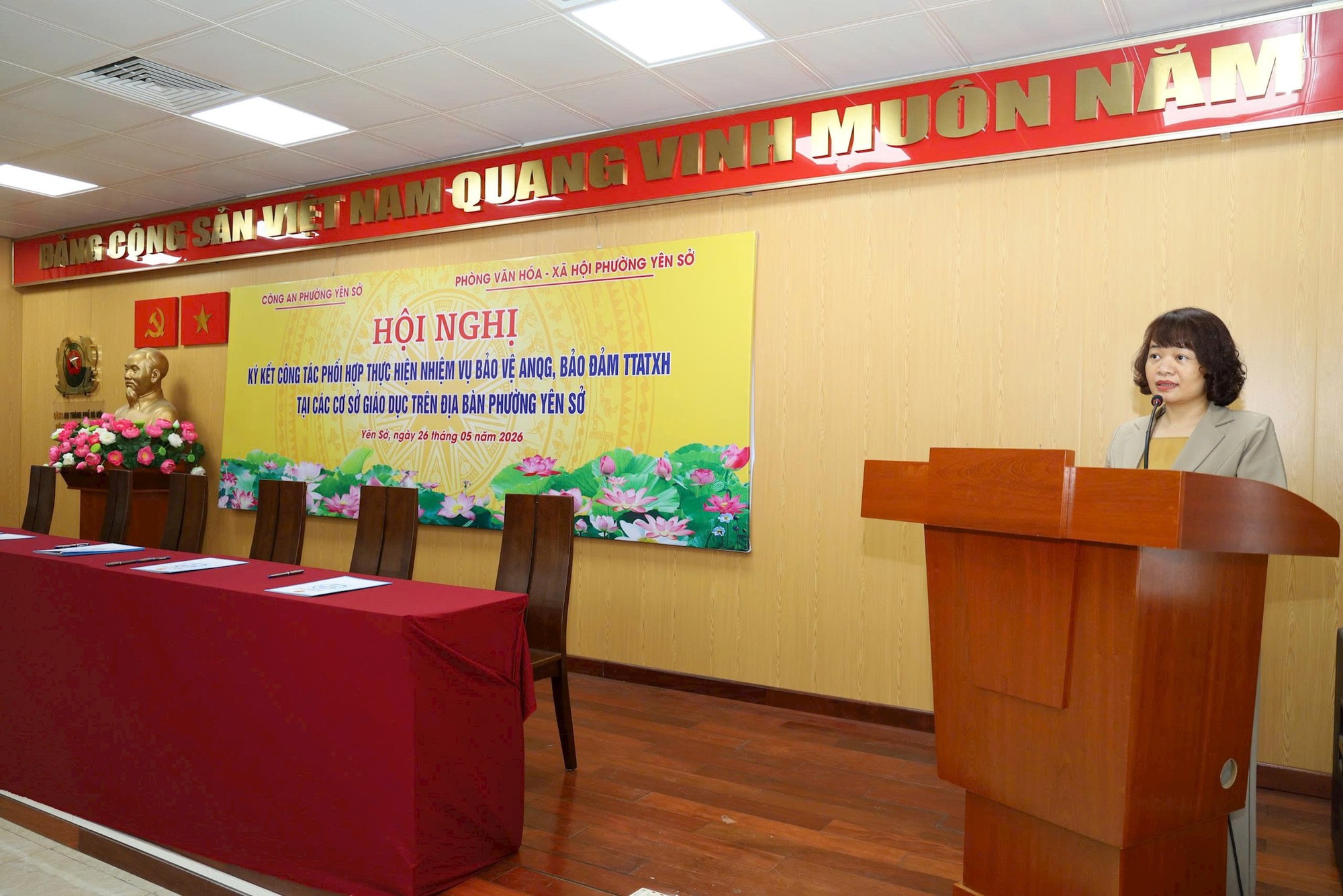 Bảo đảm an ninh, an toàn trường học tại Yên Sở- Ảnh 1.