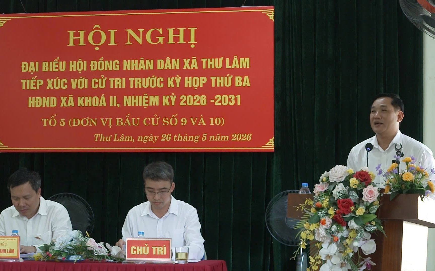 Hội nghị Đại biểu Hội đồng nhân dân xã Thư Lâm Tiếp xúc cử tri trước kỳ họp thứ Ba, Hội đồng nhân dân xã khóa II, nhiệm kỳ 2026-2031 - Tổ 5 (Đơn vị bầu cử số 9 và số 10)