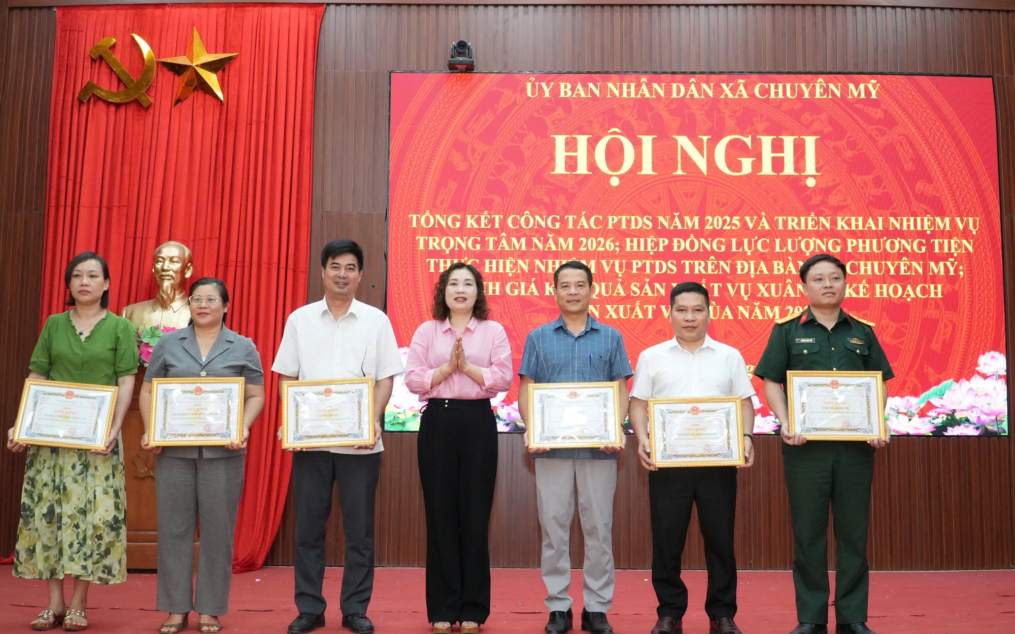 Chuyên Mỹ tổng kết công tác phòng thủ dân sự năm 2025, triển khai nhiệm vụ trọng tâm năm 2026