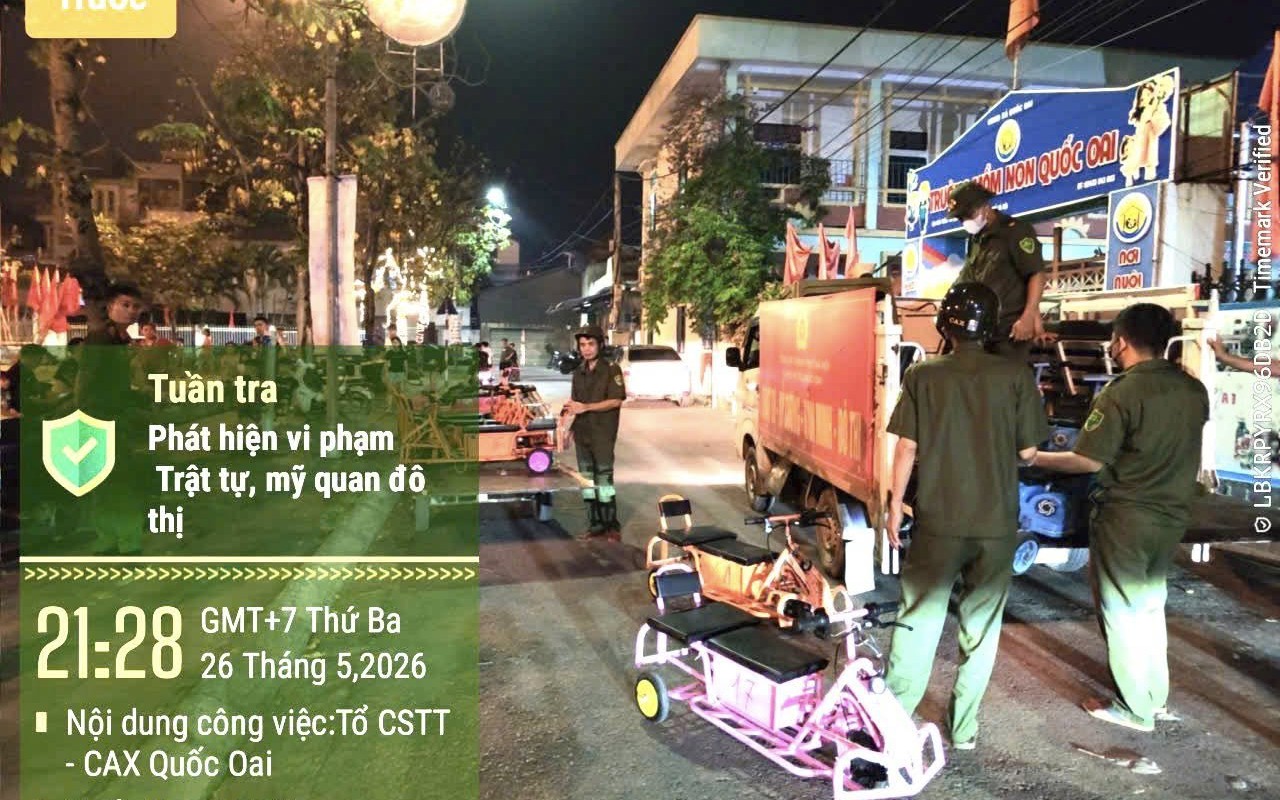 QUỐC OAI KIÊN QUYẾT XỬ LÝ, CHẤM DỨT HOẠT ĐỘNG XE ĐIỆN TỰ PHÁT TẠI KHU VỰC SÂN VẬN ĐỘNG XÃ