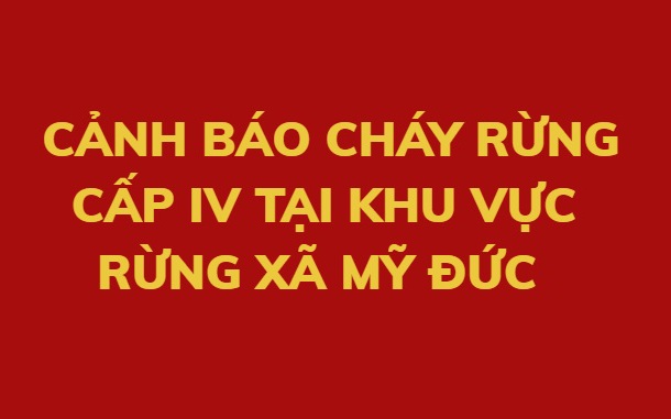 CẢNH BÁO CHÁY RỪNG 