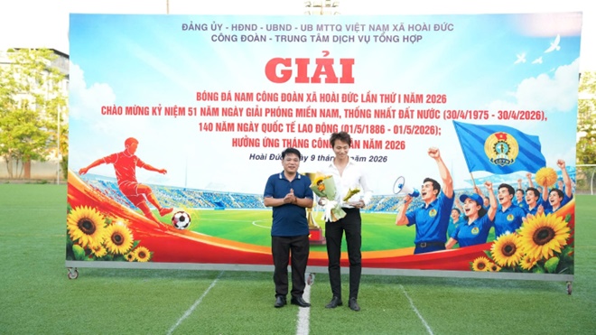 Bế mạc Giải bóng đá nam Công đoàn xã Hoài Đức lần thứ I năm 2026- Ảnh 10.