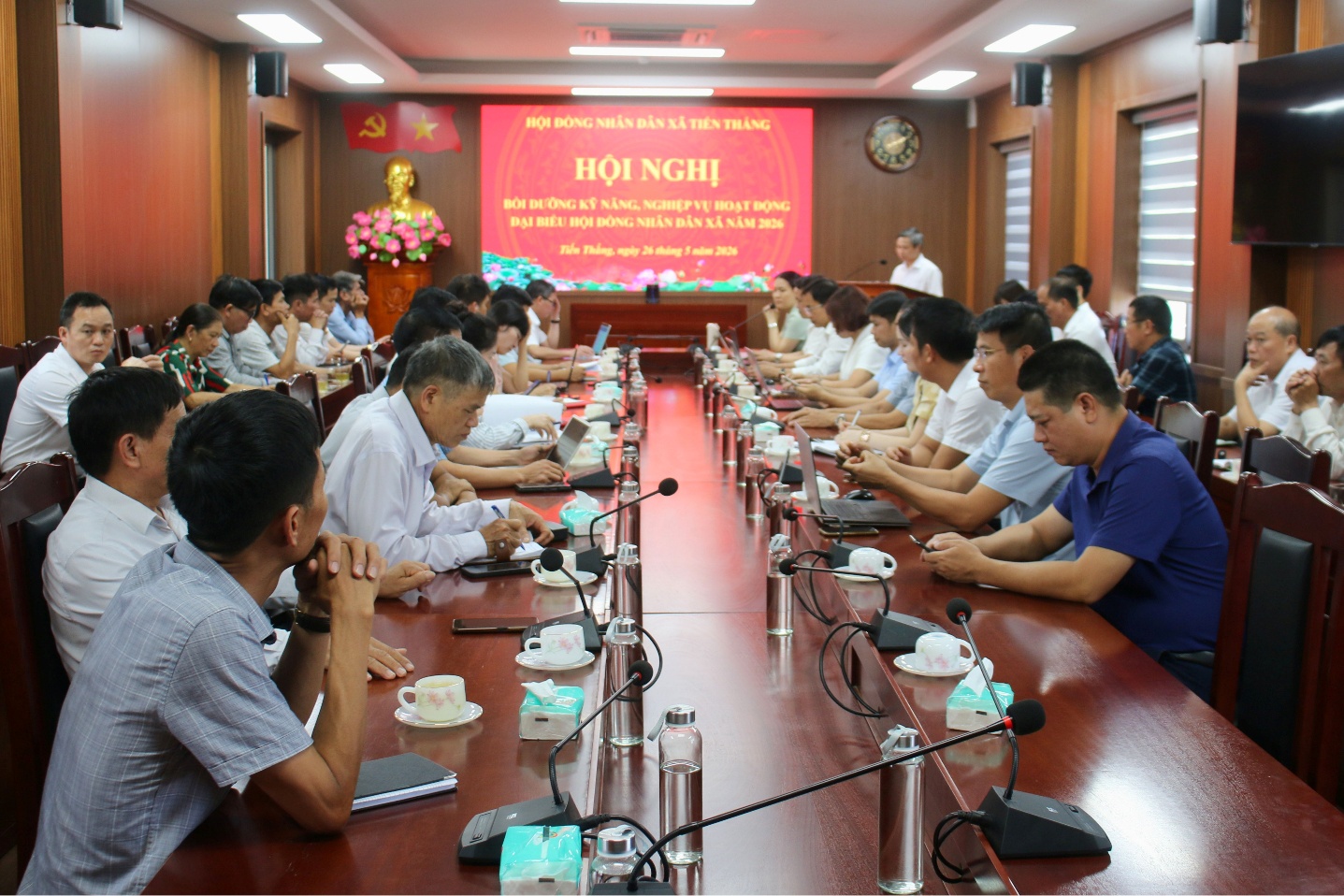 Nâng cao kỹ năng, nghiệp vụ cho đại biểu HĐND xã Tiến Thắng- Ảnh 1.