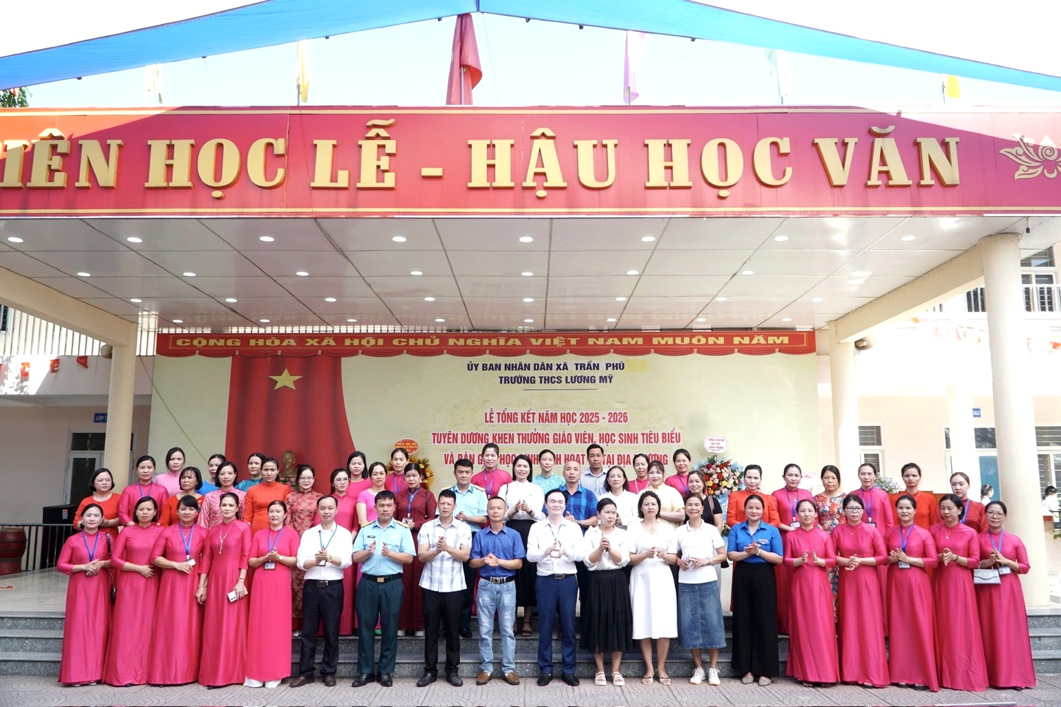 TRƯỜNG THCS LƯƠNG MỸ TỔNG KẾT NĂM HỌC 2025-2026, TUYÊN DƯƠNG GIÁO VIÊN, HỌC SINH TIÊU BIỂU- Ảnh 8.
