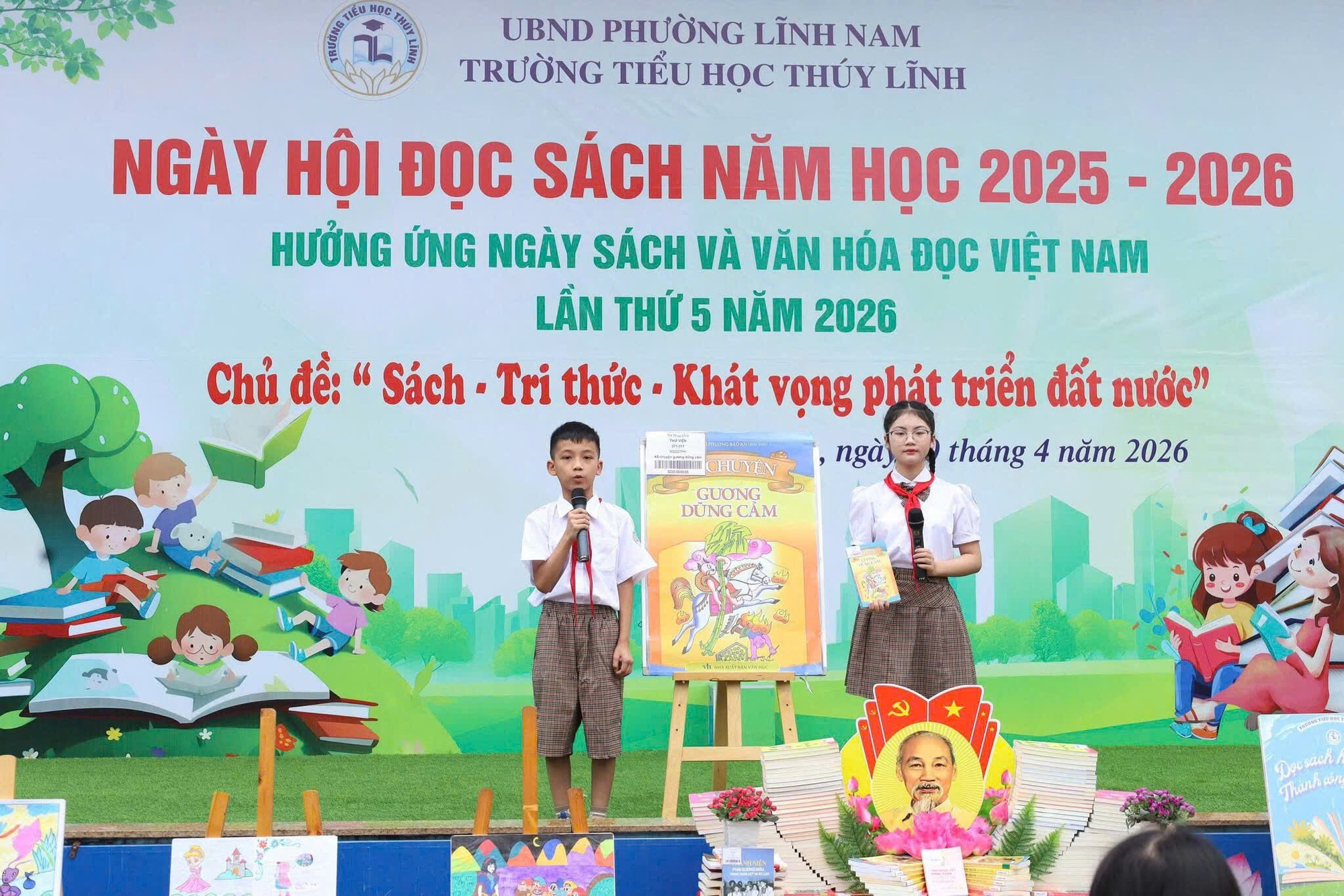 Em Nguyễn Lê Khánh Chi – Tấm gương Liên đội trưởng tiêu biểu của trường Tiểu học Thúy Lĩnh- Ảnh 2.