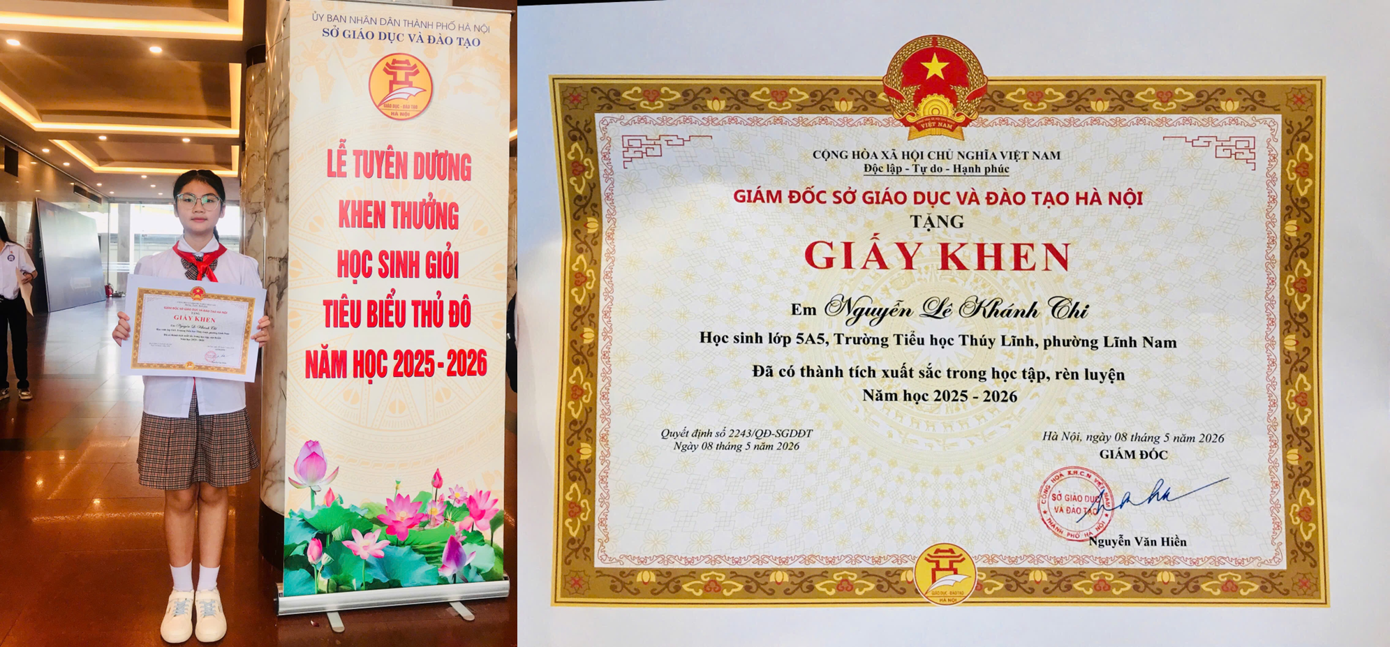 Em Nguyễn Lê Khánh Chi – Tấm gương Liên đội trưởng tiêu biểu của trường Tiểu học Thúy Lĩnh- Ảnh 3.