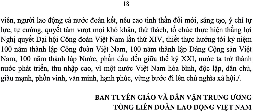 Đề cương tuyên truyền Đại hội XIV Công đoàn Việt Nam nhiệm kỳ 2026 - 2031- Ảnh 13.