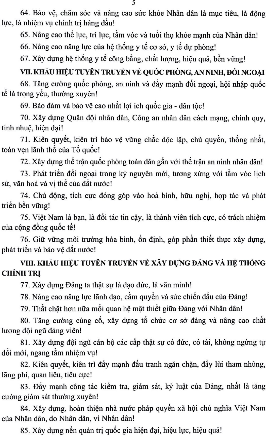 Các khẩu hiệu tuyên truyền trong nhiệm kỳ Đại hội XIV của Đảng- Ảnh 4.