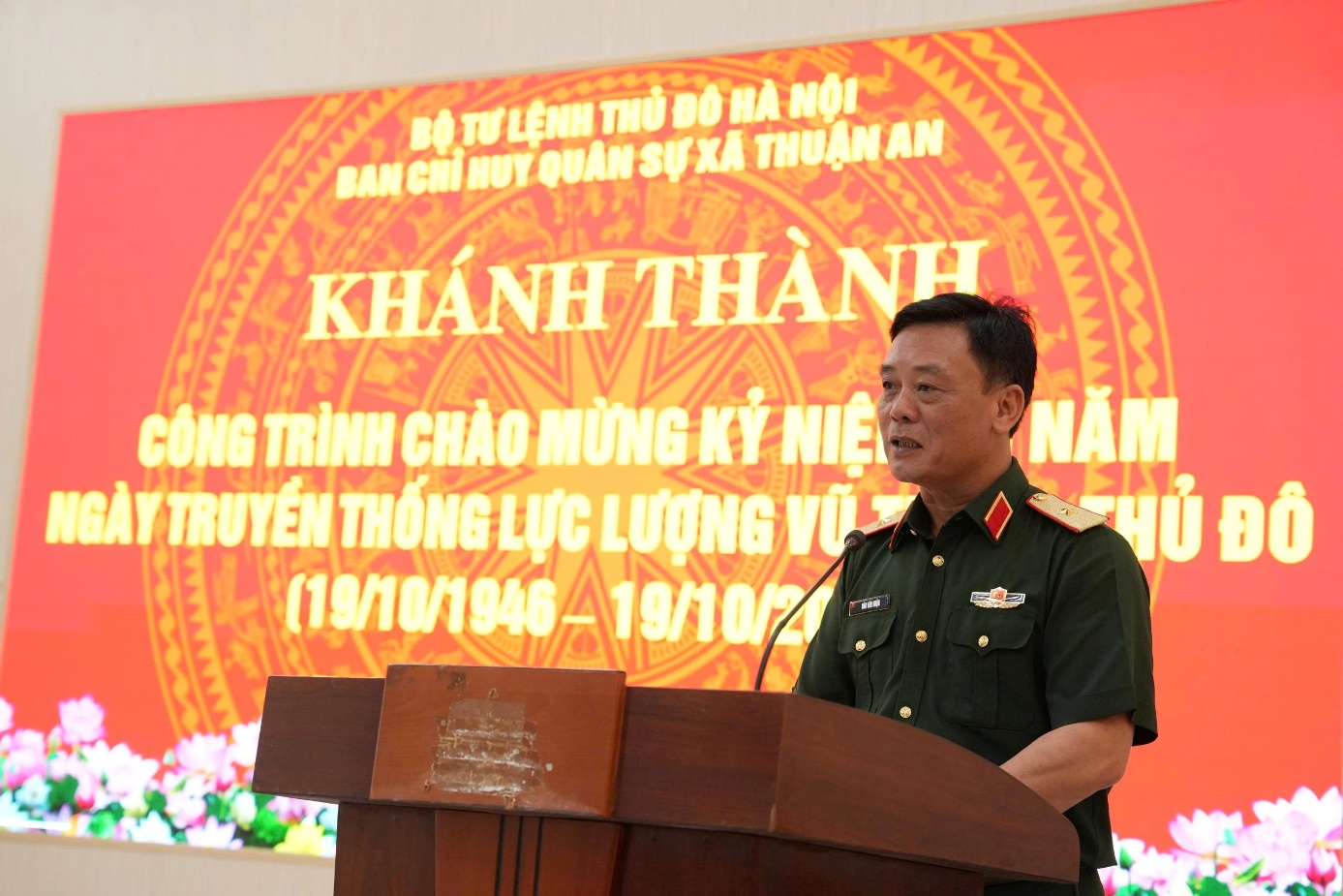 BCH Quân sự xã Thuận An khánh thành công trình chào mừng kỷ niệm 80 năm Ngày truyền thống lực lượng vũ trang Thủ đô (19/10/1946- 19/10/2026)- Ảnh 4.