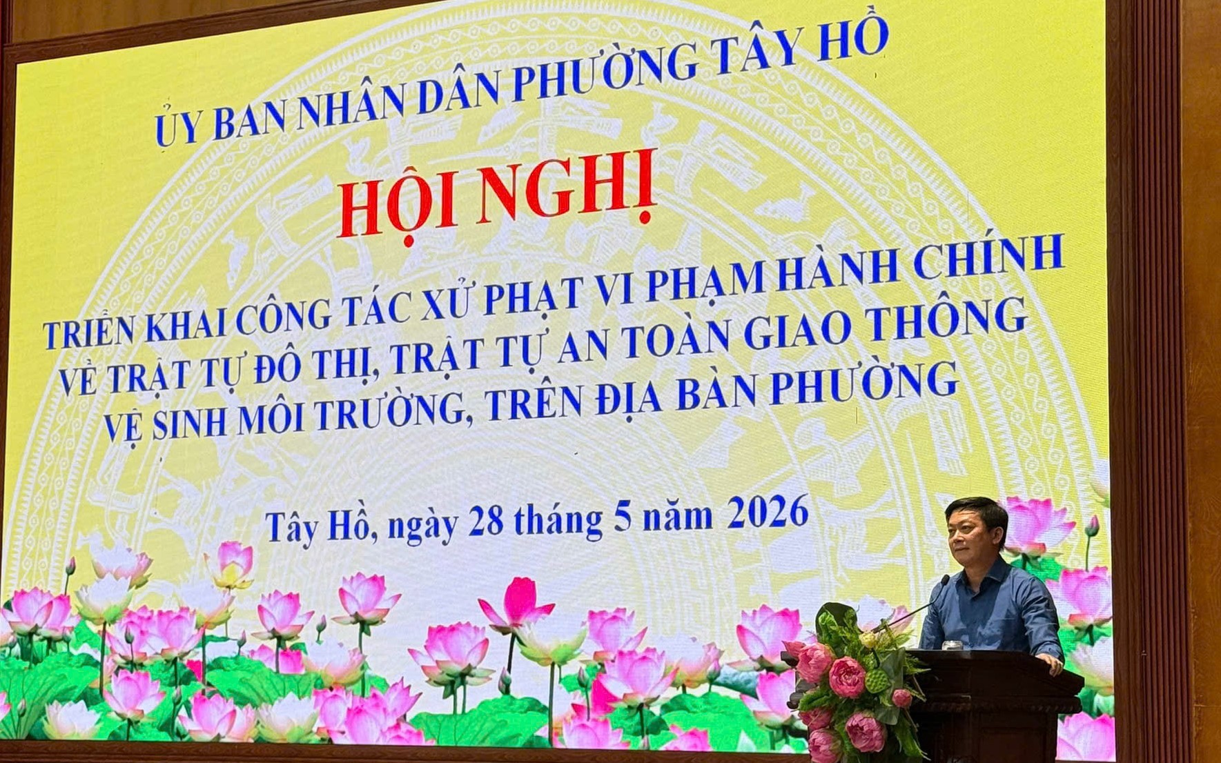 Hội nghị triển khai công tác xử phạt vi phạm hành chính về trật tự đô thị, trật tự an toàn giao thông và vệ sinh môi trường trên địa bàn phường