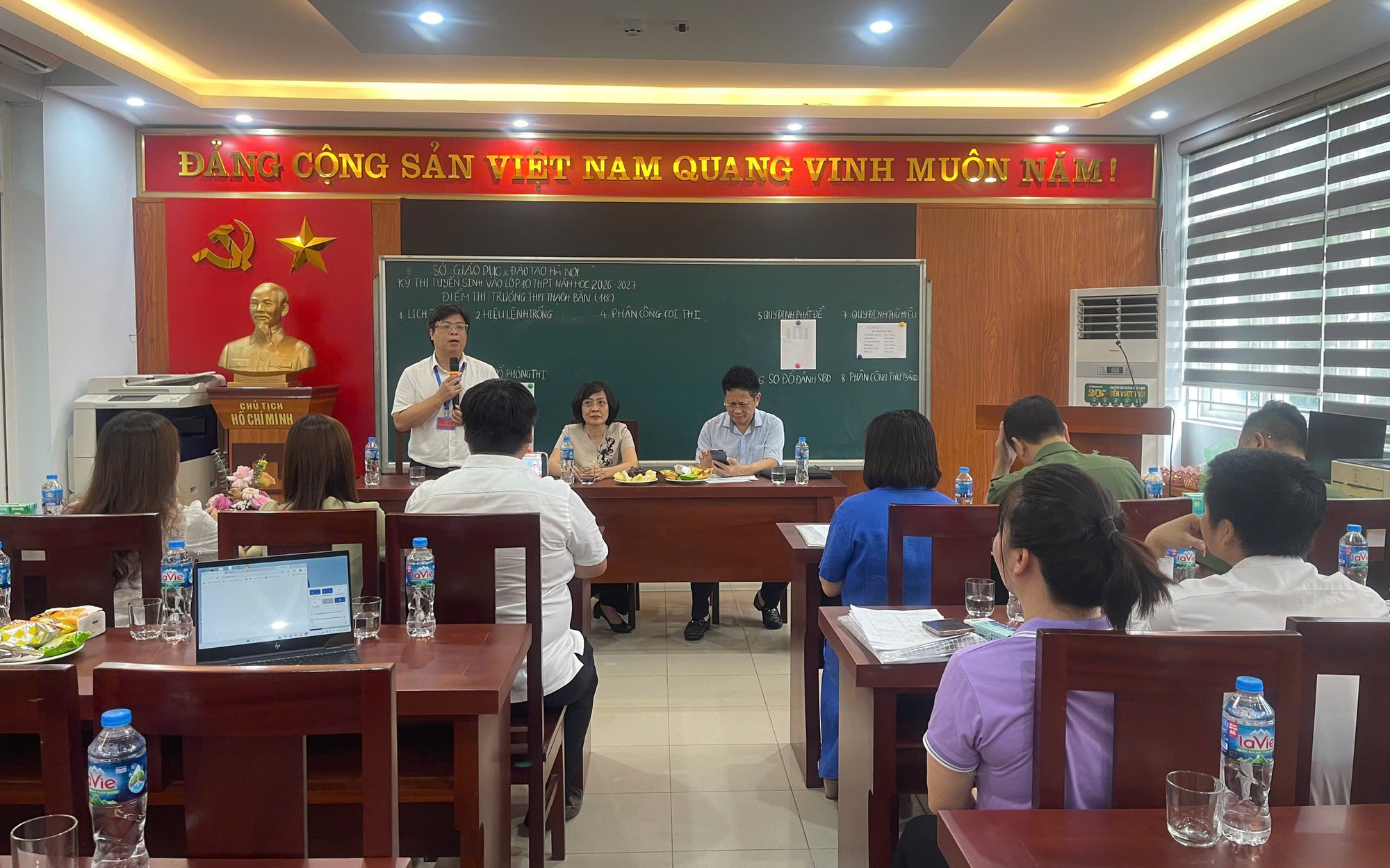 Phường Long Biên phối hợp đón Đoàn kiểm tra của Thành phố kiểm tra công tác chuẩn bị Kỳ thi tuyển sinh vào lớp 10 THPT năm học 2026-2027