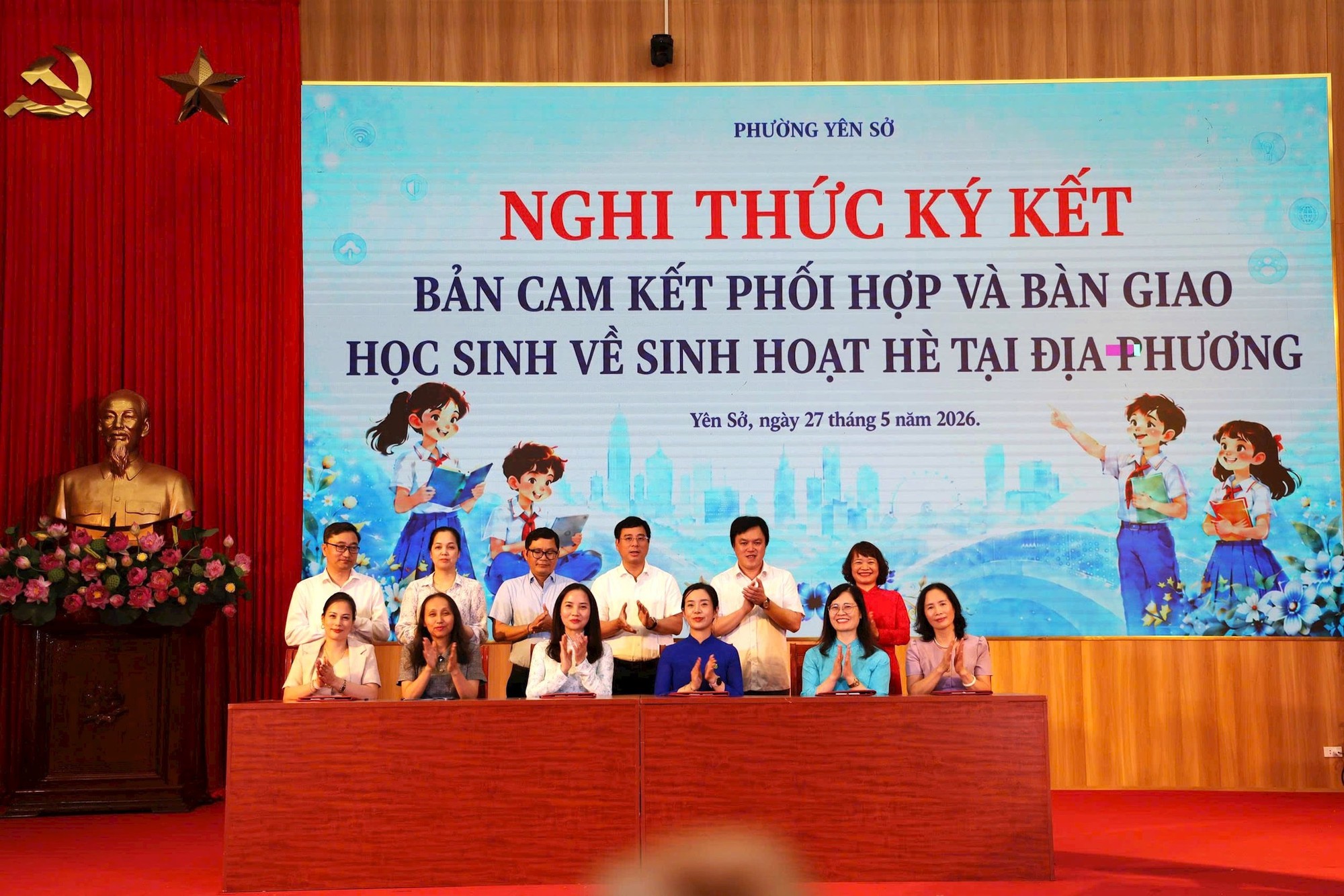 UBND phường Yên Sở tổ chức Lễ phát động Tháng hành động vì trẻ em và khai mạc hè năm 2026 với chủ đề “Trẻ em hạnh phúc, an toàn, vững bước trong kỷ nguyên số”- Ảnh 3.