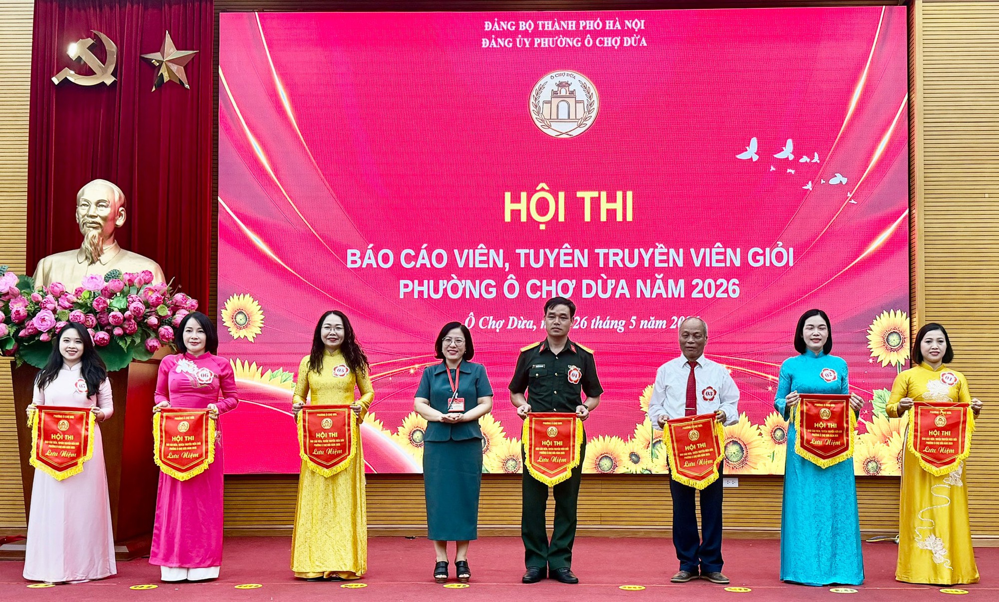Phường Ô Chợ Dừa: 7 thí sinh tranh tài tại chung khảo Hội thi báo cáo viên- Ảnh 1.