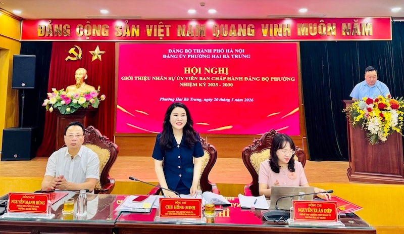 Đảng uỷ phường Hai Bà Trưng tổ chức các hội nghị giới thiệu, kiện toàn nhân sự- Ảnh 1.