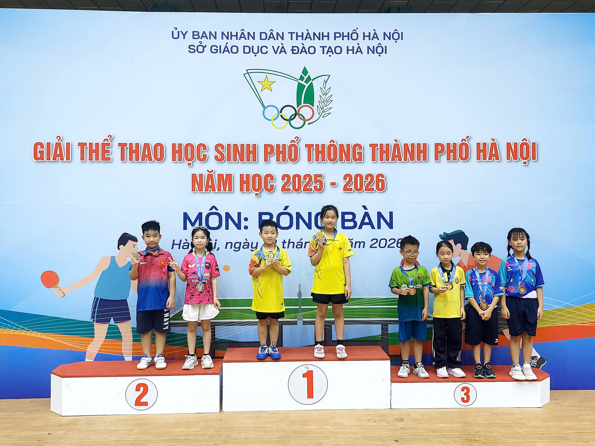 Hoài Đức gặt hái nhiều thành tích nổi bật tại Giải thể thao học sinh phổ thông Thành phố Hà Nội năm học 2025-2026- Ảnh 2.