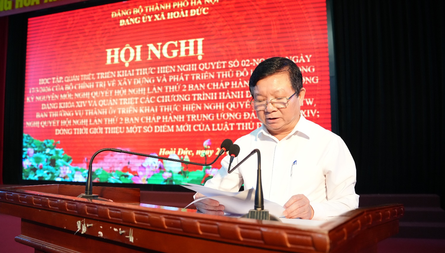Ban Thường vụ Đảng ủy xã Hoài Đức tổ chức hội nghị nghiên cứu, học tập, triển khai thực hiện Nghị quyết số 02 của Bộ Chính trị và Chương trình hành động của Ban Thường vụ Thành ủy- Ảnh 5.