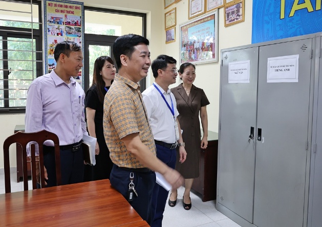 Xuân Mai: kiểm tra công tác chuẩn bị kỳ thi tuyển sinh vào lớp 10 Trung học phổ thông năm học 2026 - 2027- Ảnh 9.
