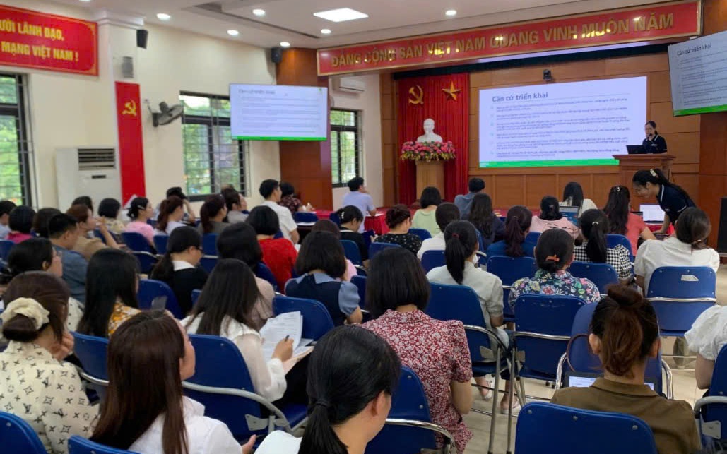 Đảng ủy phường Khương Đình triển khai Hướng dẫn đánh giá cán bộ gắn với đo lường hiệu suất công việc (OKR/KPI) trên nền tảng số HanoiWork giai đoạn 2026-2030