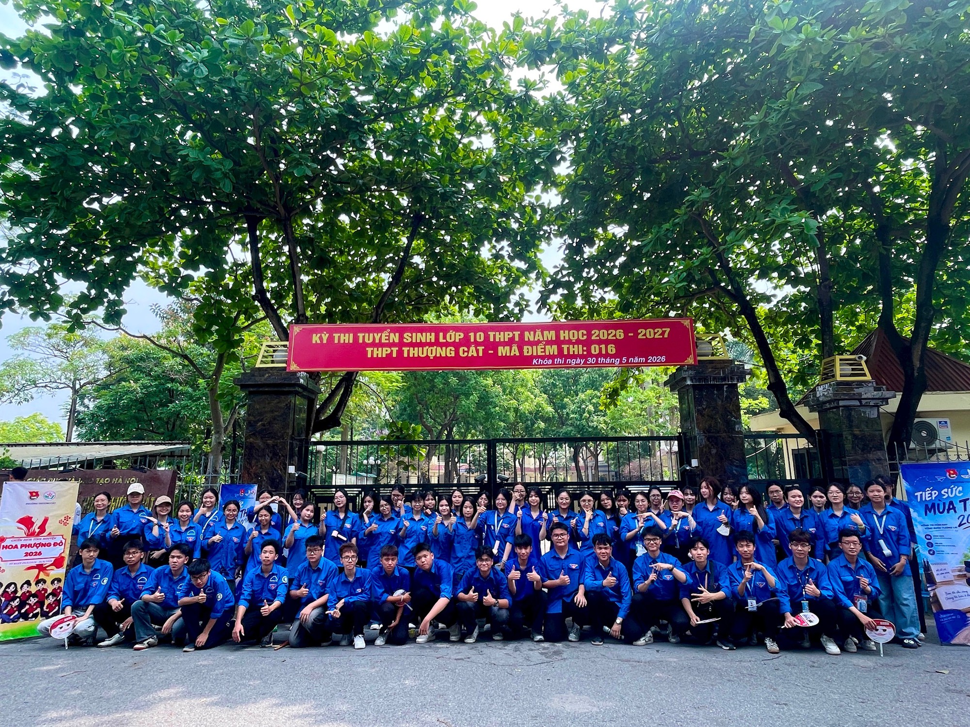 Tuổi trẻ Thượng Cát ra quân “Tiếp sức mùa thi” tuyển sinh lớp 10- Ảnh 1.