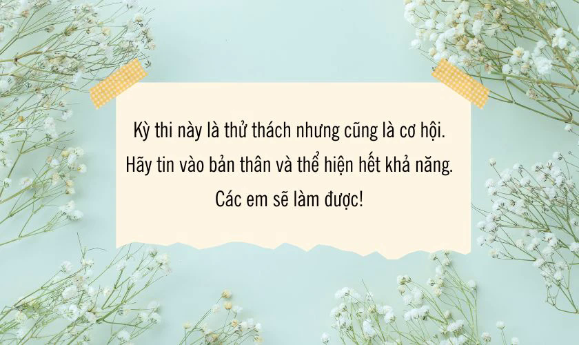 🎓 GỬI LỜI CHÚC TỚI CÁC SĨ TỬ THAM DỰ KỲ THI VÀO LỚP 10 THPT NĂM HỌC 2026 – 2027 🎓- Ảnh 1.
