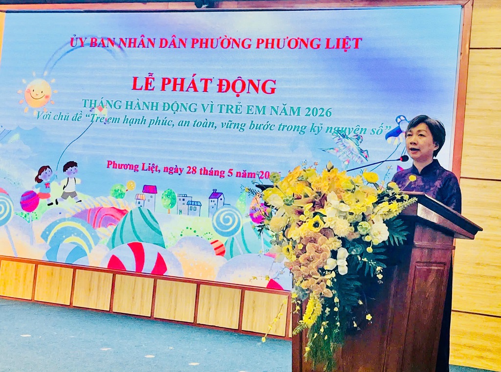 PHƯƠNG LIỆT PHÁT ĐỘNG THÁNG HÀNH ĐỘNG VÌ TRẺ EM NĂM 2026: KIẾN TẠO TƯƠNG LAI AN TOÀN, HẠNH PHÚC CHO THẾ HỆ SỐ- Ảnh 2.