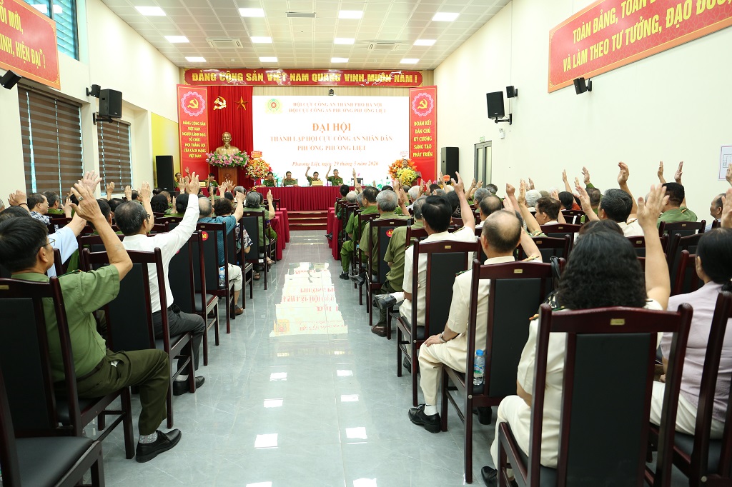 ĐẠI HỘI THÀNH LẬP HỘI CỰU CÔNG AN NHÂN DÂN PHƯỜNG PHƯƠNG LIỆT NHIỆM KỲ 2026 - 2031: ĐOÀN KẾT, GƯƠNG MẪU VÀ TRÁCH NHIỆM- Ảnh 3.