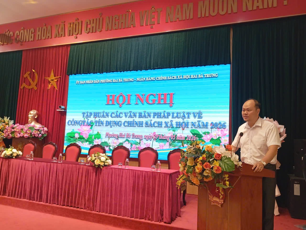 Phường Hai Bà Trưng tập huấn các văn bản pháp luật về công tác tín dụng chính sách xã hội năm 2026- Ảnh 1.