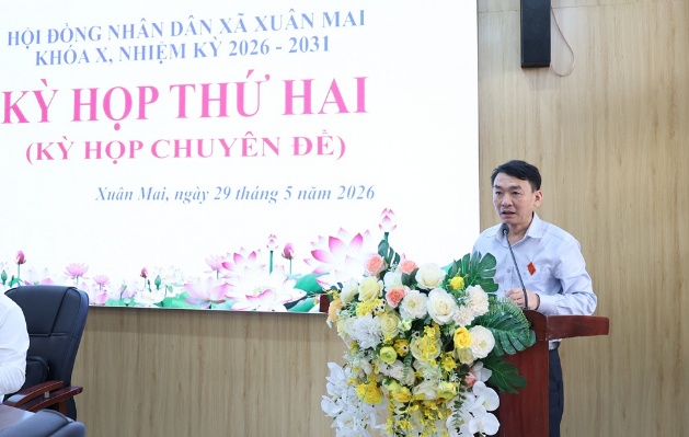 Hội đồng nhân dân xã Xuân Mai khóa X, nhiệm kỳ 2026-2031 tổ chức Kỳ họp thứ 2 - Kỳ họp chuyên đề- Ảnh 3.