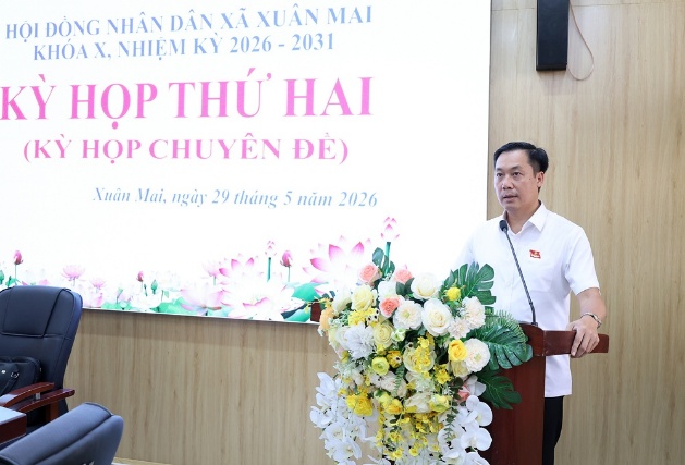 Hội đồng nhân dân xã Xuân Mai khóa X, nhiệm kỳ 2026-2031 tổ chức Kỳ họp thứ 2 - Kỳ họp chuyên đề- Ảnh 4.