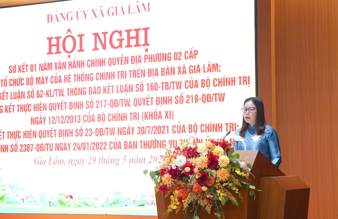 Xã Gia Lâm sơ kết 1 năm vận hành mô hình chính quyền địa phương 2 cấp- Ảnh 2.