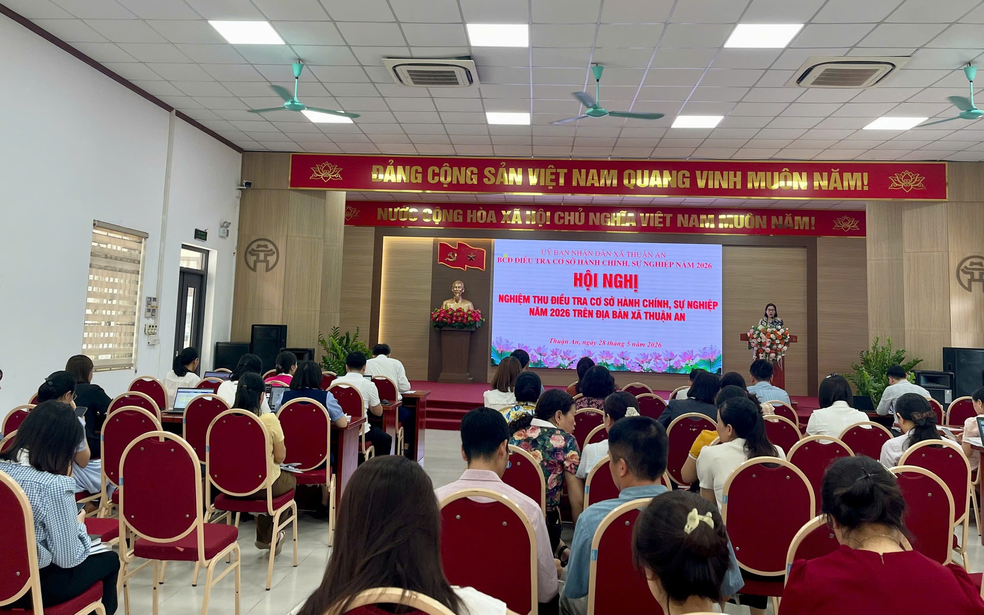 Xã Thuận An nghiệm thu kết quả cuộc Điều tra cơ sở hành chính, sự nghiệp năm 2026