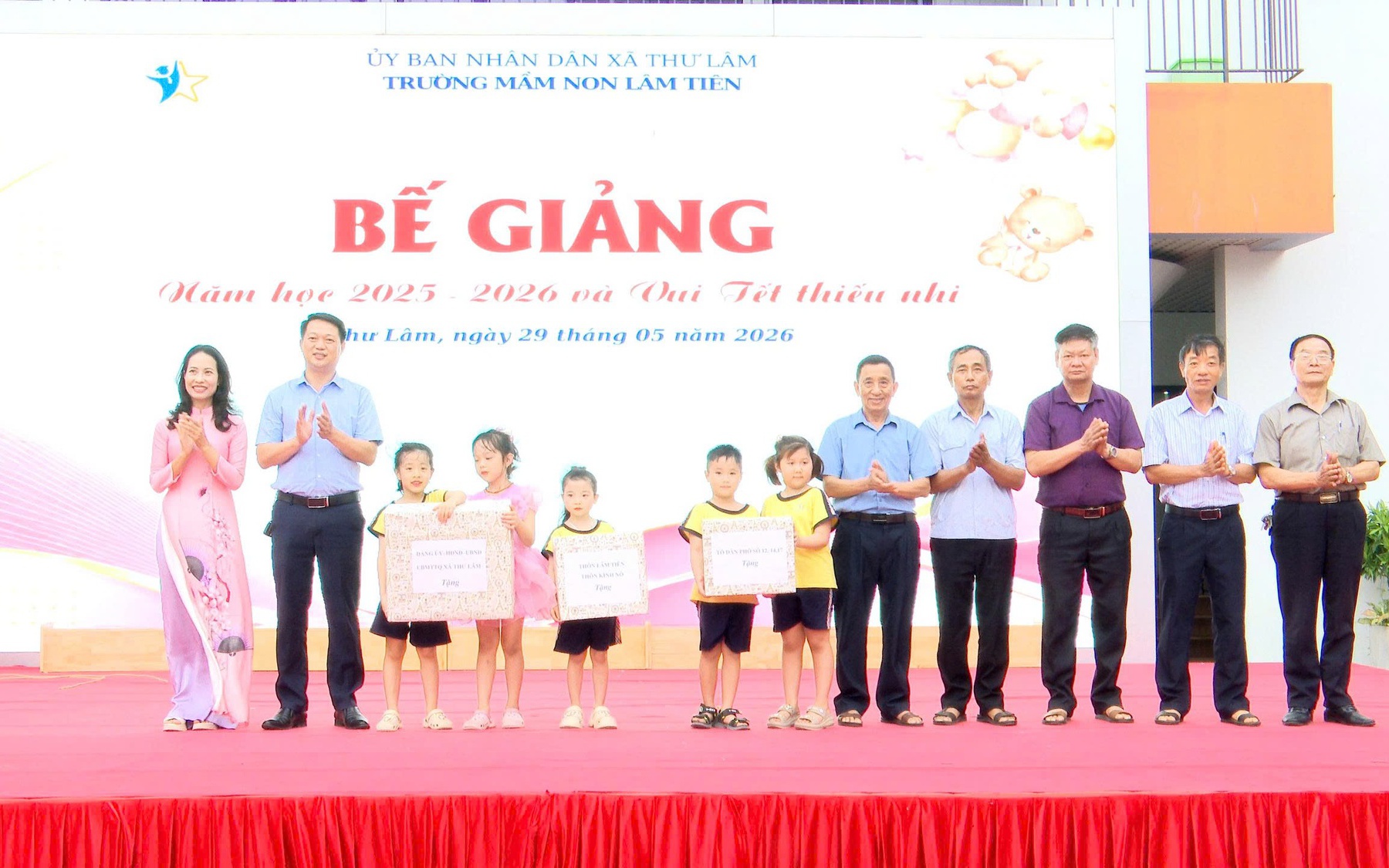 TRƯỜNG MẦM NON LÂM TIÊN TỔ CHỨC LỄ BẾ GIẢNG NĂM HỌC 2025 – 2026 VÀ VUI TẾT THIẾU NHI 1/6