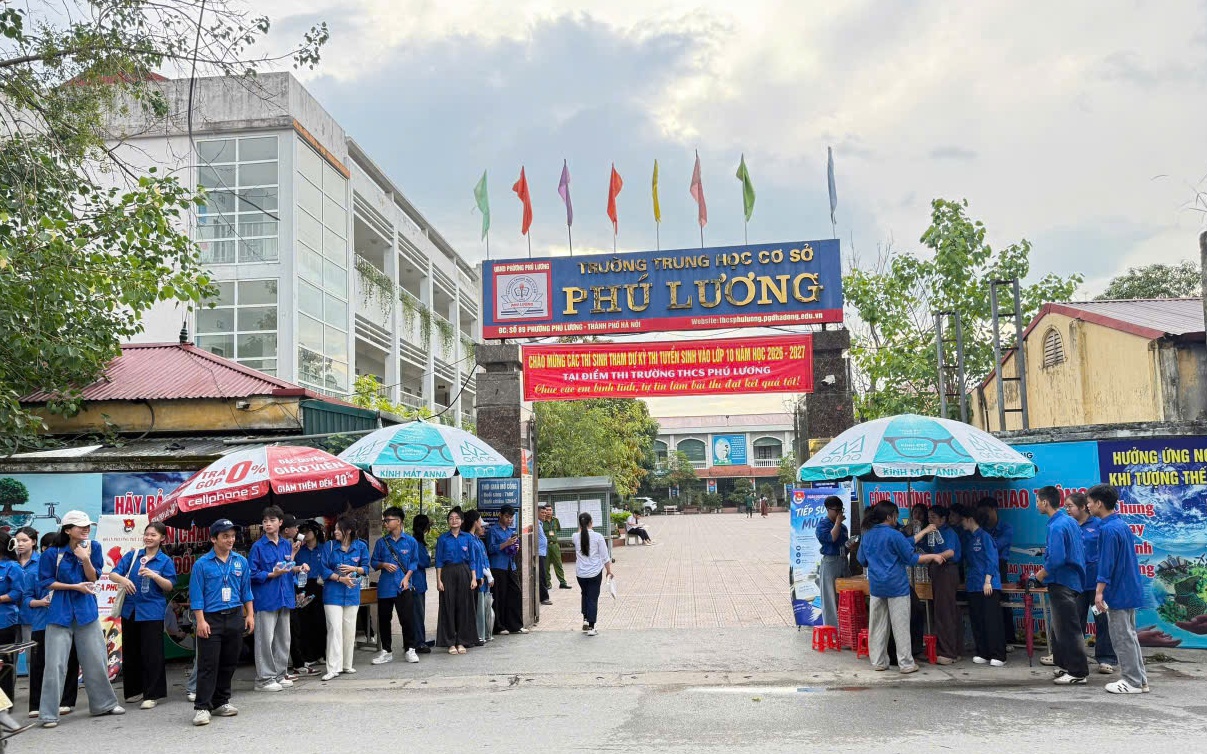 Hơn 1.000 học sinh phường Phú Lương bước vào bài thi tuyển sinh vào lớp 10 THPT công lập năm học 2026 – 2027