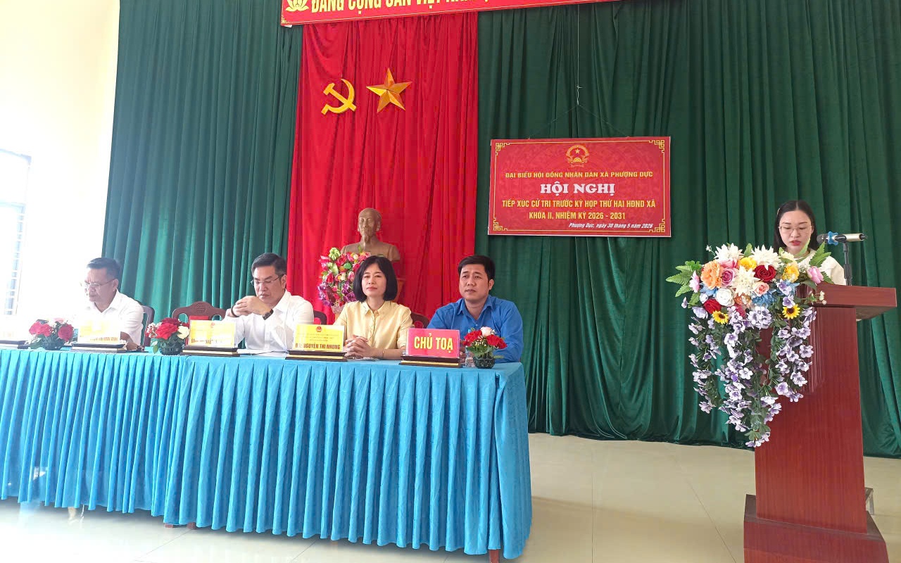 TỔ ĐẠI BIỂU SỐ 5 HĐND XÃ PHƯỢNG DỰC TIẾP XÚC CỬ TRI TRƯỚC KỲ HỌP THỨ HAI