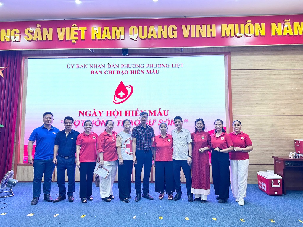 Phường Phương Liệt lan tỏa nghĩa cử cao đẹp tại Ngày hội hiến máu “Giọt hồng trao sự sống”- Ảnh 1.