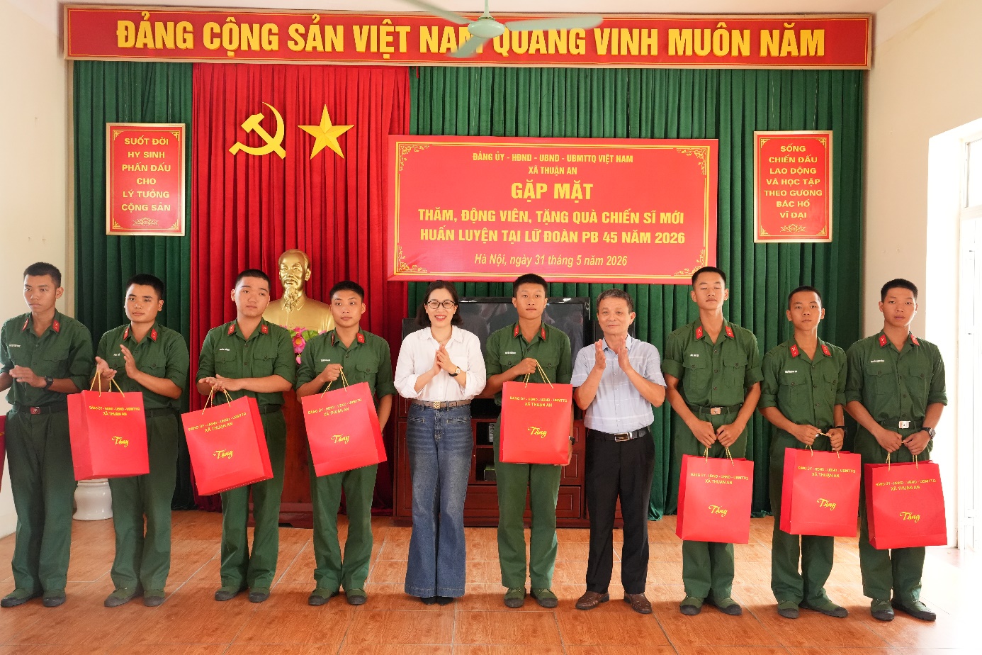 Xã Thuận An thăm, động viên tân binh nhập ngũ năm 2026- Ảnh 4.