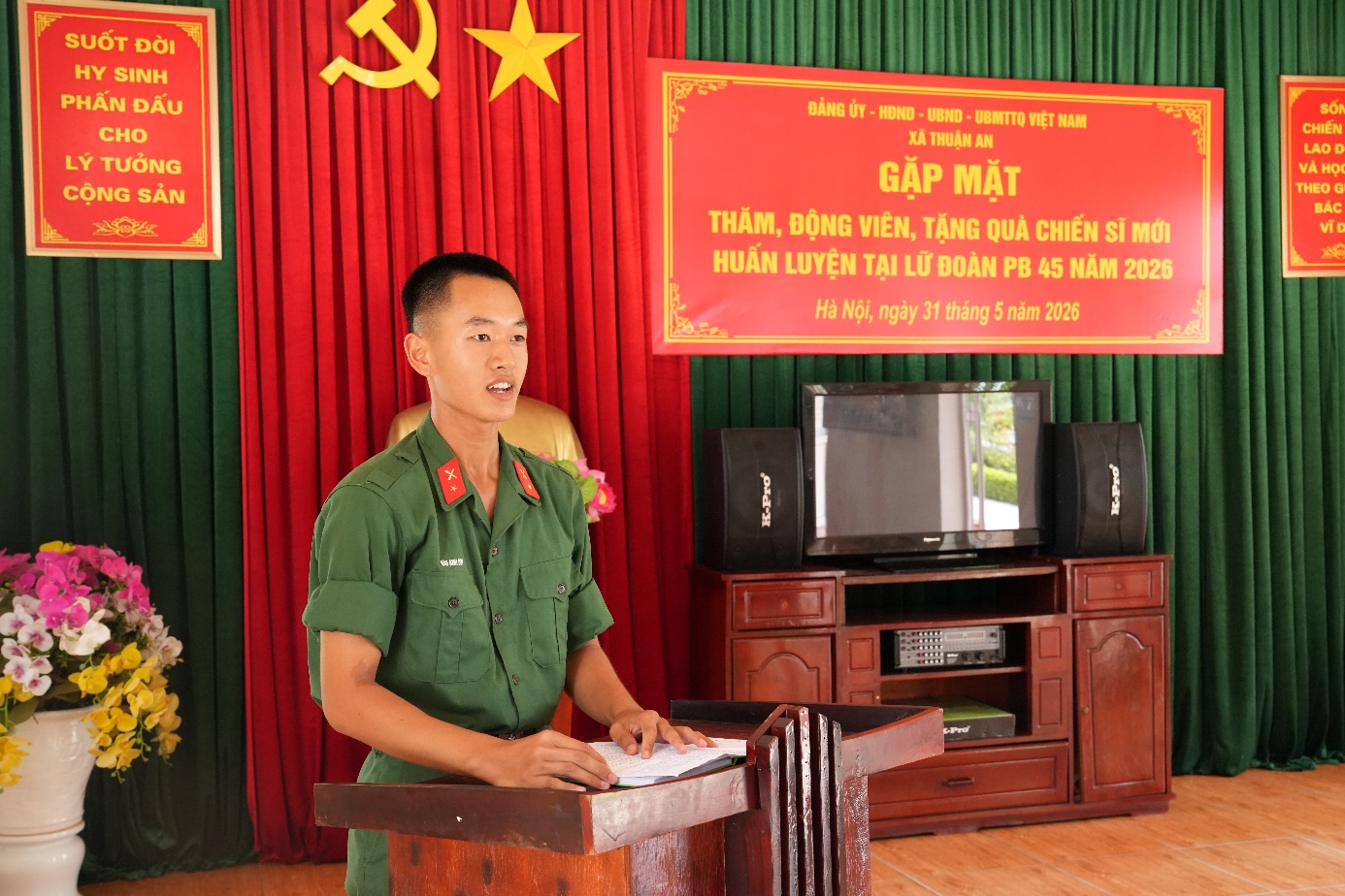 Xã Thuận An thăm, động viên tân binh nhập ngũ năm 2026- Ảnh 6.