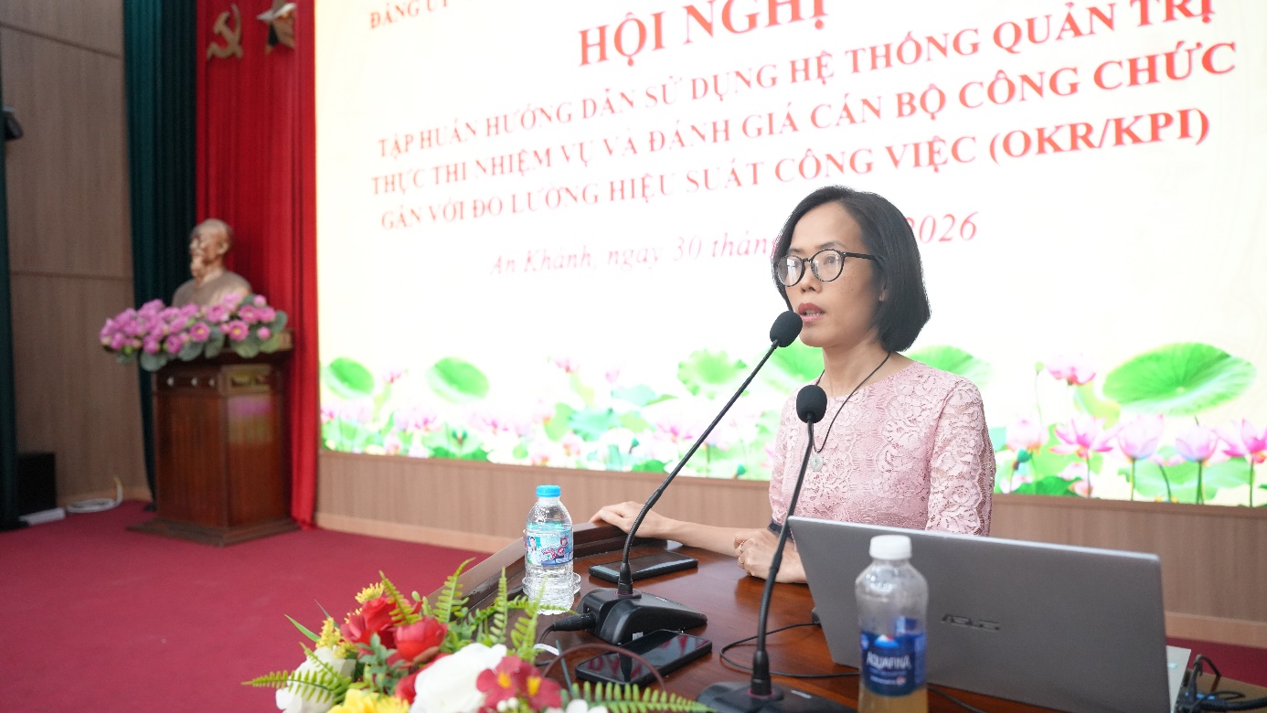 An Khánh&nbsp;tập huấn sử dụng Hệ thống quản trị thực thi nhiệm vụ và đánh giá cán bộ theo phương pháp OKR/KPI- Ảnh 5.